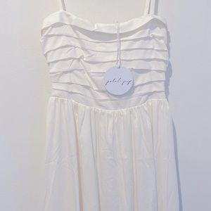 White midi dress, NWT, Petal + Pup brand
